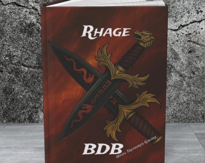 Black Dagger Brotherhood Rhage Hardcover Journal Matte