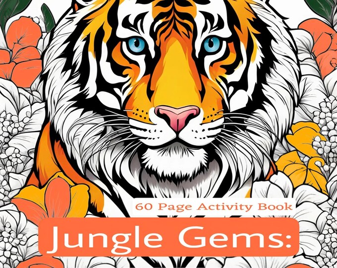 Jungle Gems: A Coloring Safari