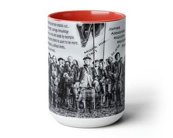 In A Crowd Of Men Two-Tone Coffee Mugs, 15oz.