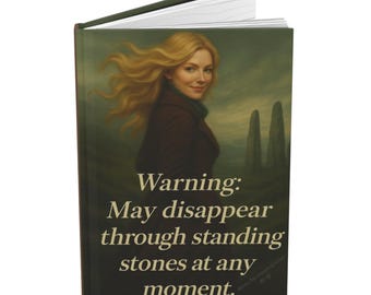 Warning- May Disappear Hardcover Journal Matte1