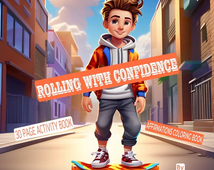 Rolling With Confidence: Affirmations Coloring Book