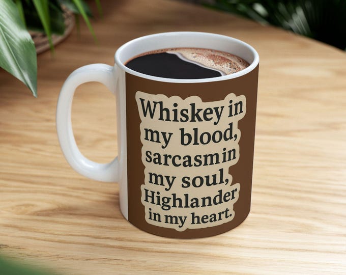 Ceramic Mug, Perfect for Outlander Fans, Coffee Lover Gift, Unique Collectible,