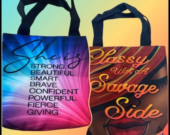 Colorful Customized Canvas Totes