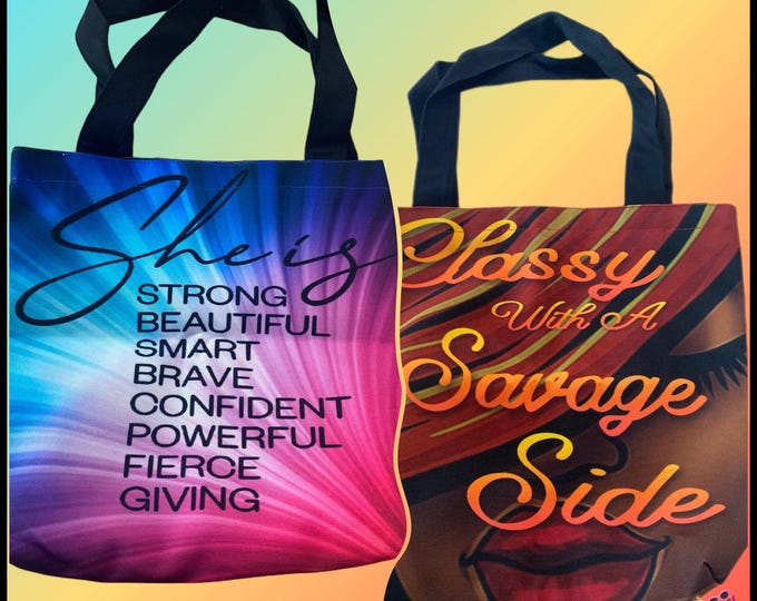 Colorful Customized Canvas Totes