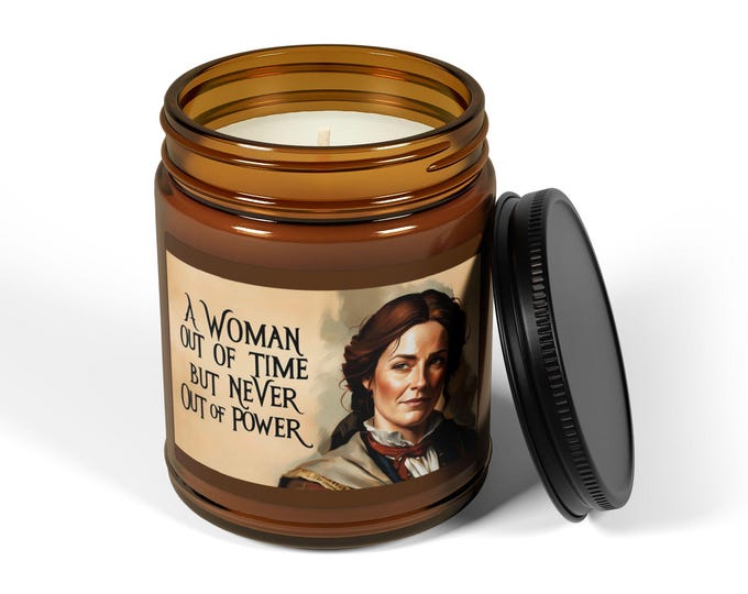 Inspired by Outlander - A Woman Out Of Time Scented Soy Candle, Aromatic Decorative Candle, Cozy Home Decor, Relaxation Candle