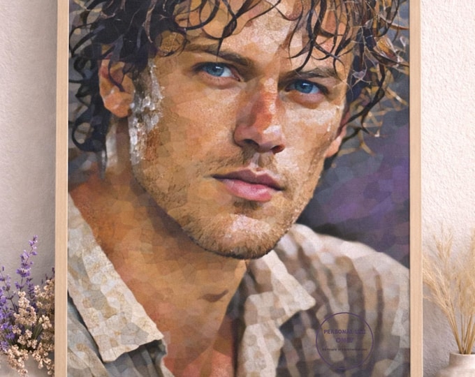 Highland Warrior Portrait Art Print | Scottish Home Decor (Digital Download)