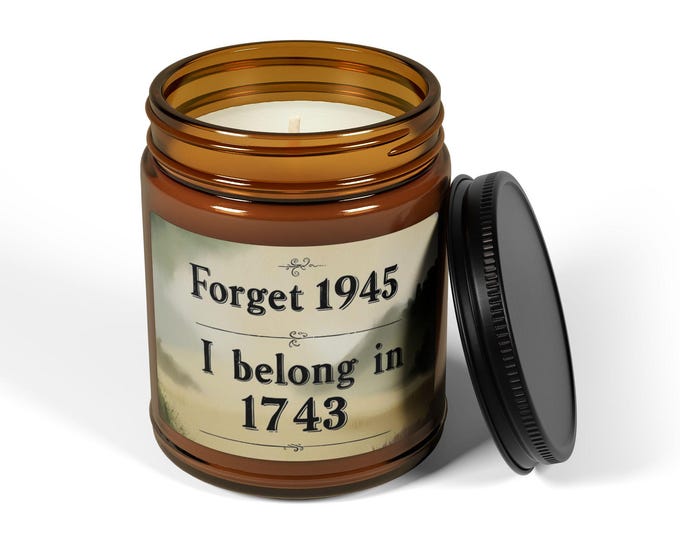 Forget 1945 - Inspired by Outlander - Scented Soy Candle, Aromatic Decorative Candle, Cozy Home Decor, Relaxation Candle