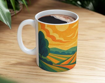 Ceramic Mug, Coffee Lover Gift, Unique Collectible,