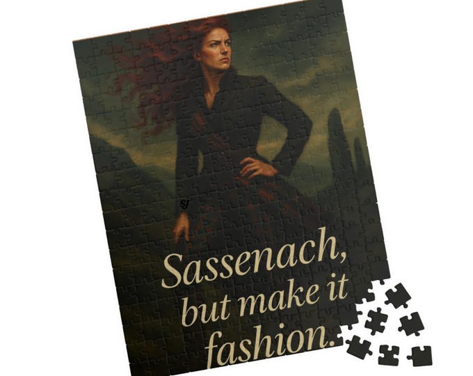 Sassenach but make it fashion - Inspired by Outlander Jigsaw Puzzle