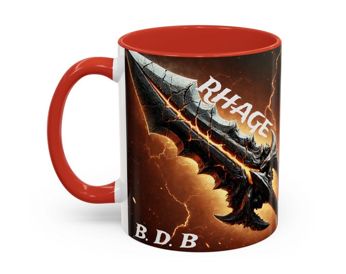 Black Dagger Brotherhood - Rhage Two-Tone Coffee Mugs (11, 15oz)