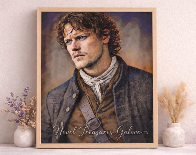 Highland Warrior Portrait Art Print | Scottish Home Decor (Digital Download)