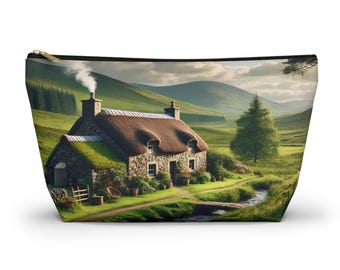 Scenic Accessory Pouch, Travel Organizer, Makeup Bag, Gift for Art Lovers, Eco-friendly Storage