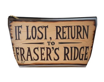 If Lost Time Pouch, Travel Organizer, Makeup Bag, Gift for Art Lovers, Eco-friendly Storage