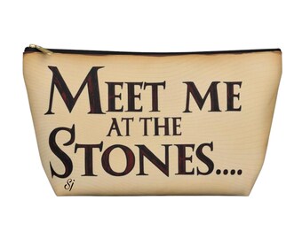 Meet Me At The Stones Pouch: Travel Organizer Makeup Bag