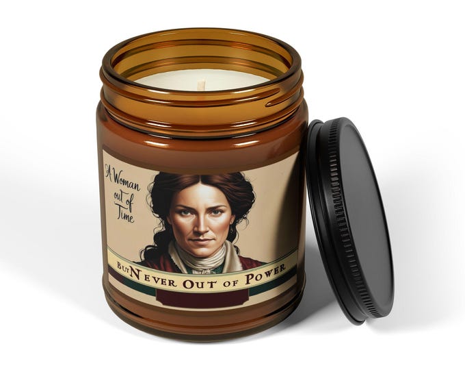 Inspired by Outlander - Woman Out Of Time Scented Soy Candle, Aromatic Decorative Candle, Gift for Him, Cozy Home Decor, Relaxation Candle