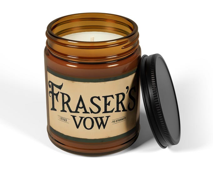 Frasers Vow - Scented Soy Candle, Aromatic Decorative Candle, Gift for Him, Cozy Home Decor, Relaxation Candle
