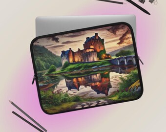 Inspired by Outlander Laptop Sleeve - Bold Design, Protective Case, Gift for Students, Tech Accessories, Fun Office Decor, Vibrant Tech Case