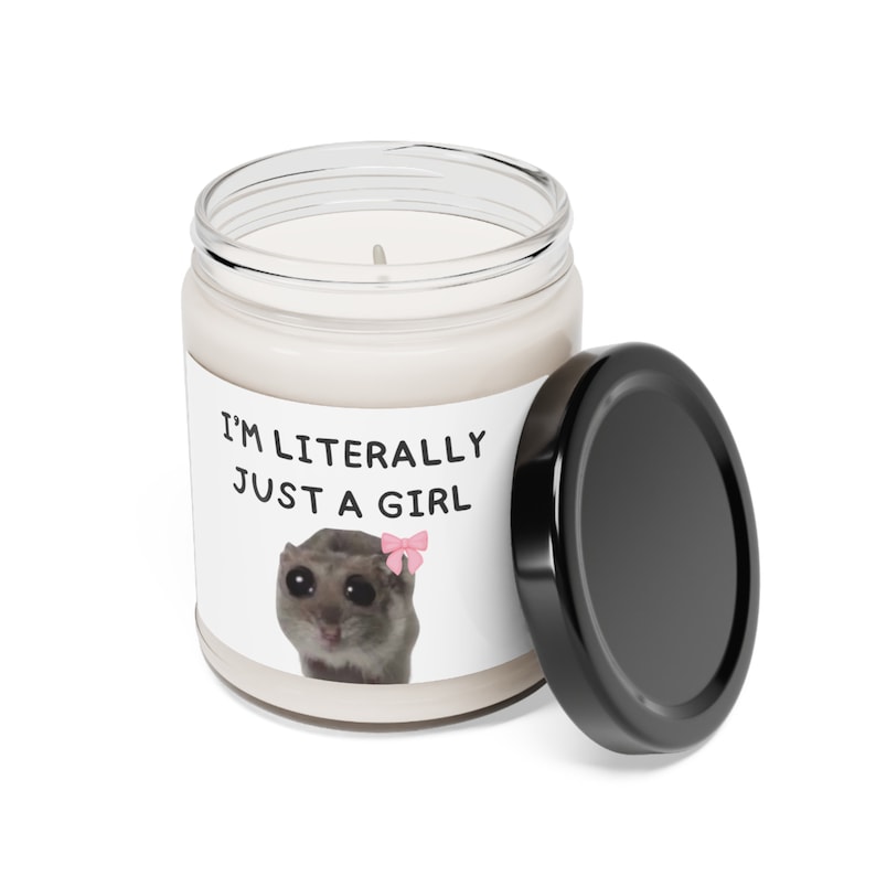 Sad Hamster Scented Candle, I'm Literally Just a Girl Tiktok Meme
