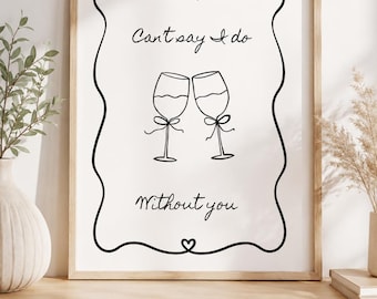 Bridesmaid Proposal Welcome Sign Template, Cant Say I Do Without You Sign, Editable Canva Template, Printable 18x24 Instant Download