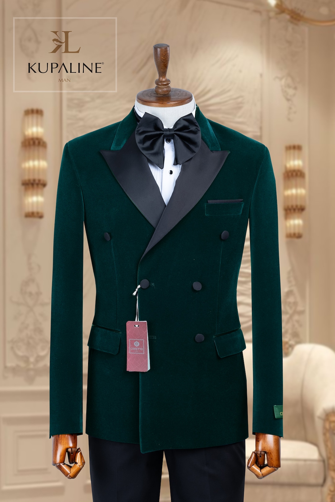 Teal Green Tuxedo Suit for Men – Satin Shawl Lapel Prom and Wedding Suit main image 0
