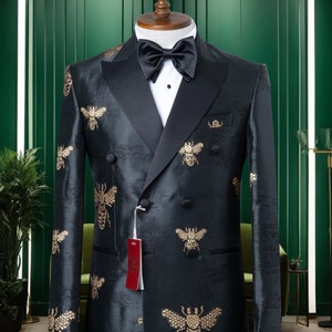 Double Breasted Checked Men’s Suit, Multiple Color Selection , Slim Fit, Best Men&#39;s Suit ,Grooms Suit, Gift For Him, Prom Suits