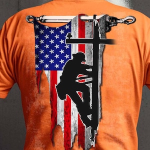 Lineman T Shirt Lineman Gift For Men Lineman Tee Lineman Pride Shirt American Flag Lineman Shirt
