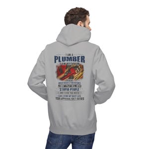 Plumber Hoodie: I Am Who I Am, Ring-Spun Cotton Blend