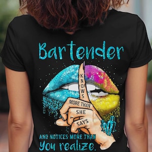 Bartender T Shirt Funny Bartender Shirt Bartender Gift For Women Bartender Pride Shirt Funny Bartender Tee