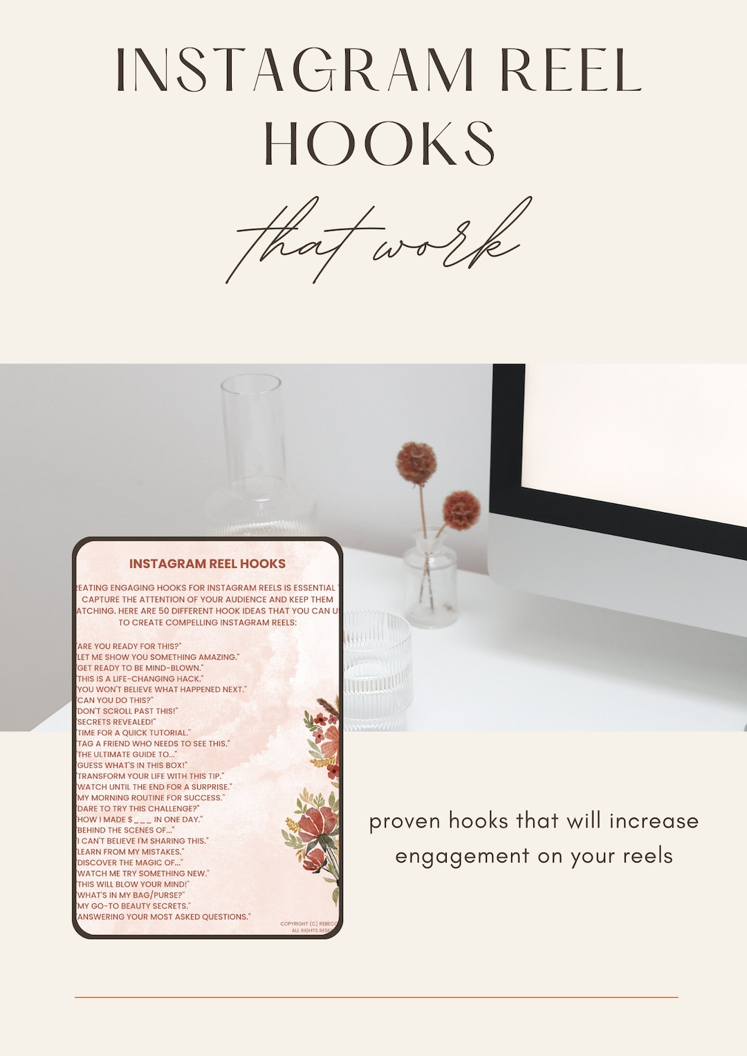 Instagram Reel Hooks THAT WORK Etsy UK