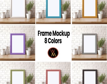 8 - Frame mockup, Kitchen frame Mockup, Mockup in interior, Mockup Designs, Mockup bundle, Decor frame mockup Branding Mockup