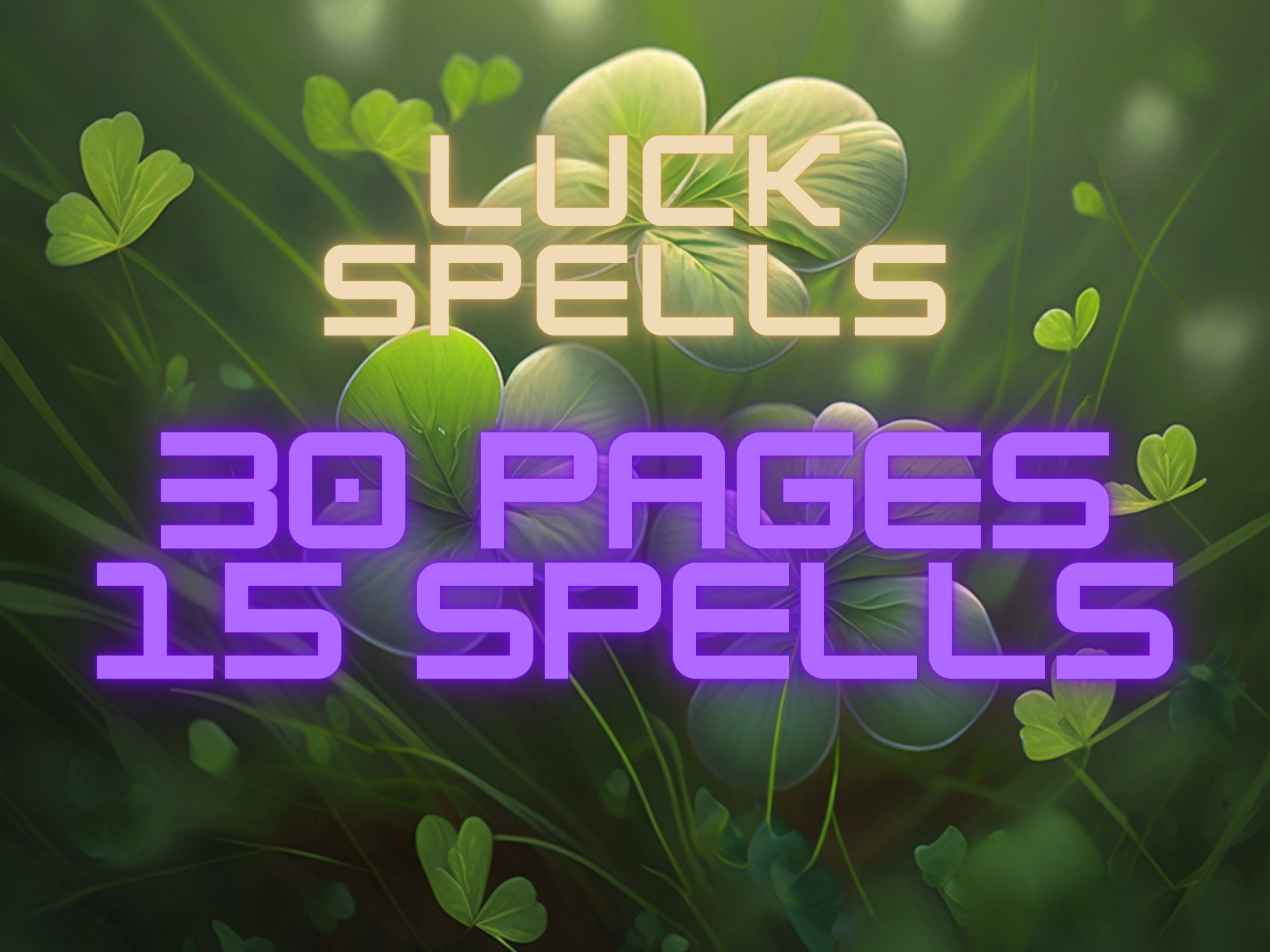 Luck Spells Good Luck Charms Attract Luck and Favour Etsy