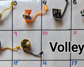 Volleyball Straw Cover
