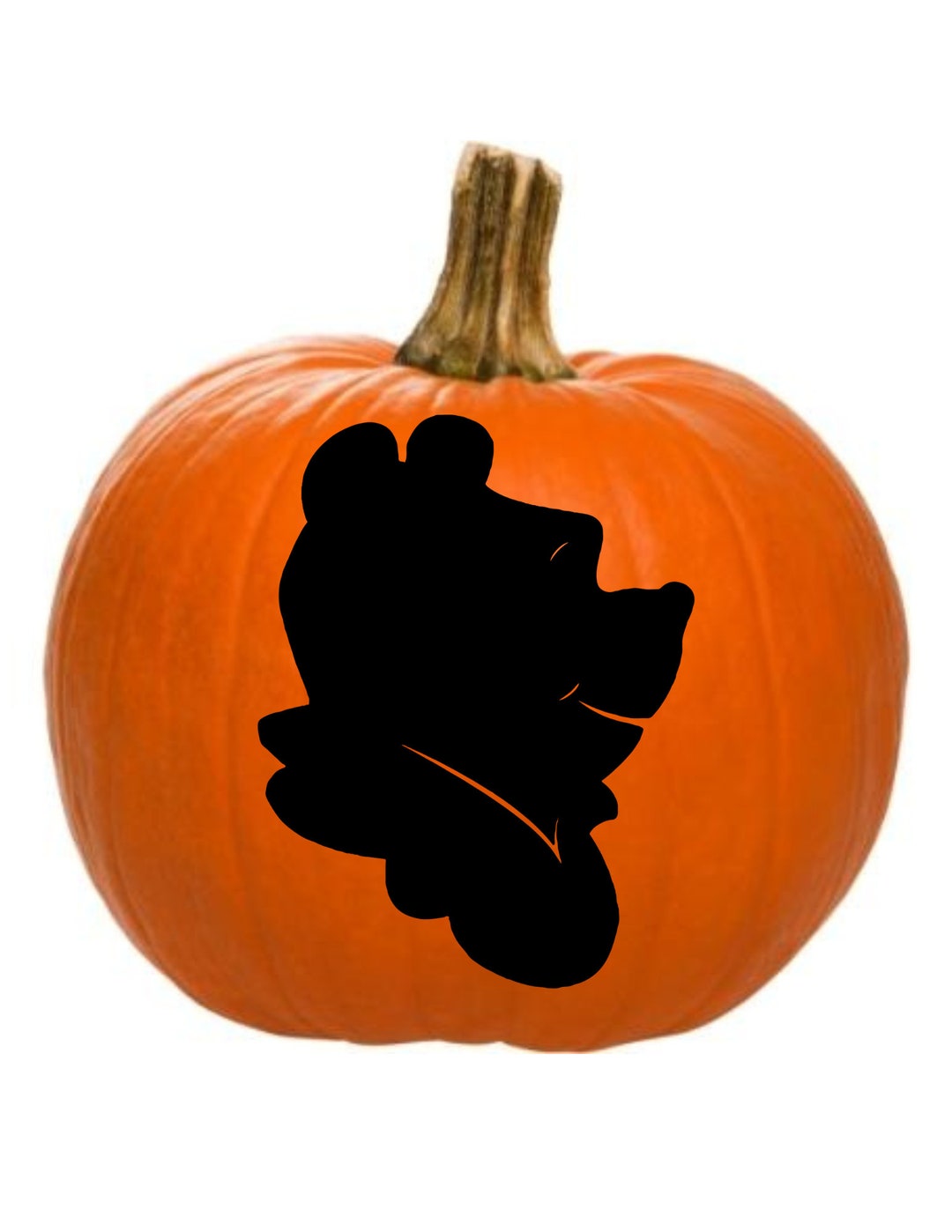 Winnie the Pooh Pumpkin Carving Stencil Poohbear