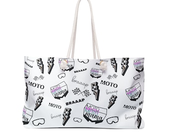 Bolsa de fin de semana para mamás de motocross, bolsa para mamás de motocross, bolsa para mamás de motocross, bolsa de mano para mamás de motocross, regalo para mamás de motocross