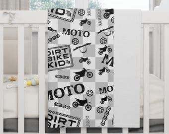 Manta polar para bebé con diseño de All Things Dirtbike