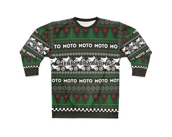 Dirtbike "Ugly Chritmas Sweater", sudadera Dirt Bike, sudadera de motocross