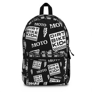 Dirt Bike Kid Backpack - Great bag for a motocross enthusiast! Youth Backpack, Motocross Backpack, Dirtbike Gift, Birthday Gift for kid