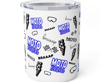 Taza de café aislada Moto Mama, mamá Dirtbike, mamá motocross, regalo para mamá moto, taza de café mamá moto, regalo de mamá moto, regalo de taza de viaje