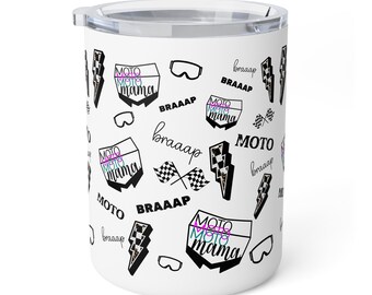 Taza de café aislada Moto Mama, mamá Dirtbike, mamá motocross, regalo para mamá moto, taza de café mamá moto, regalo de mamá moto