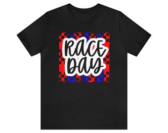Camiseta de manga corta unisex Race Day, camisa del día de la carrera, camiseta Dirtbike, camiseta de motocross, camiseta de moto de cross, camisa de motocross, camisa de moto de cross, camiseta del día de la carrera