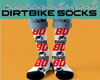 ¡NUEVO ARTÍCULO! Calcetines personalizados de motocross, calcetines personalizados, calcetines personalizados para motos de cross, calcetines de motocross, calcetines para motos de cross, calcetines personalizados para motos de cross