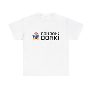 Don Don Donki-inspiriertes T-Shirt, Spaß, schrullig, japanische Popkultur, Unisex-T-Shirt aus schwerer Baumwolle