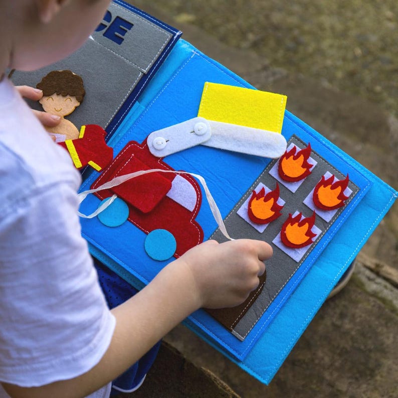 Boy Felt Quiet Book, Montessori Felt Busy Book, Activity Book for ...