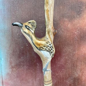 Roadrunner Spirit Stick and Companion Stone - Spirit Animal/Totem as a Talking Stick/Healing Tool