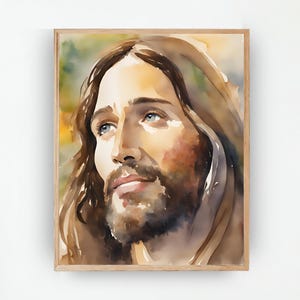 Greater Love, Jesus Painting, Christian Wall Art, Religious Art LDS Art, Christian Painting, Bible Art Jesus Digital Art Wall Decor, JPG