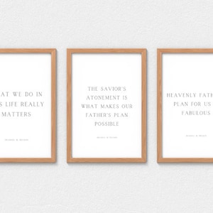 LDS Prints, LDS Quotes, Russell M. Nelson, LDS Prophet Quotes, LDS Digitaldrucke, LDS Dekor, LDS Wanddekor, General Konferenz Zitate
