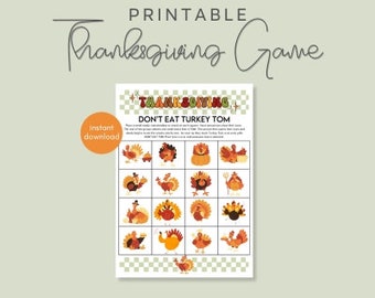 Thanksgiving Game, Gathering Activity, Kids Activity, Thanksgiving Kids Game, Thanksgiving Kids Activity, Thanksgiving Planning, Fun, PDF