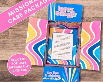 LDS Missionary Care Package, Printable Missionary Summer Package, LDS Missionary Package, LDS Missionary Gift, Package Decoration kit pdf