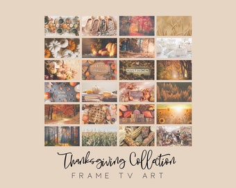 Thanksgiving Samsung Frame TV Art, Thanksgiving Frame TV Fall Art, Samsung Frame TV Autumn Art, Digital tv artwork, Thanksgiving Artwork