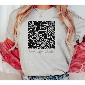 Schau auf Christus Png Digitale Dateien | LDS YW Mädchen Lager Shirts | 2025 Jugend Thema Logo für Hoodie, T-shirt | LuB 6:36 | Digitaler Download